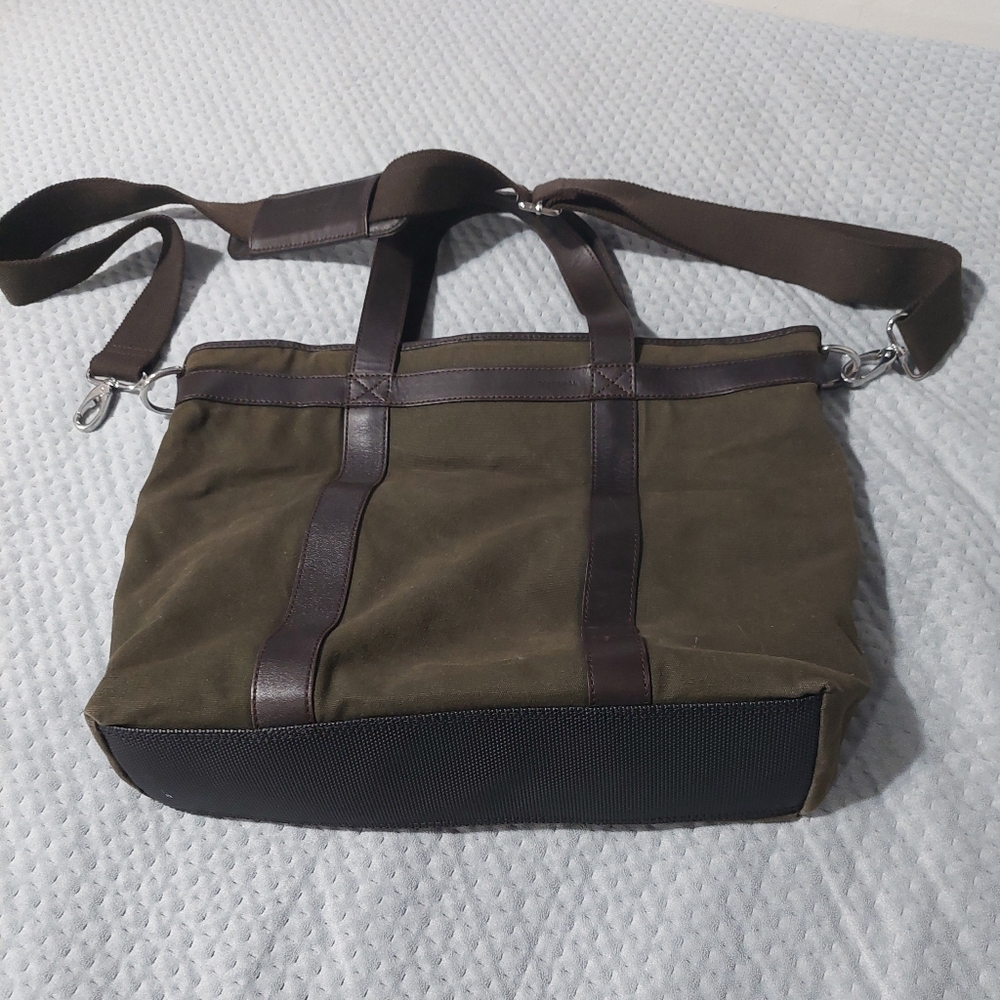 Cole Haan Canvas & Leather Tote Bag